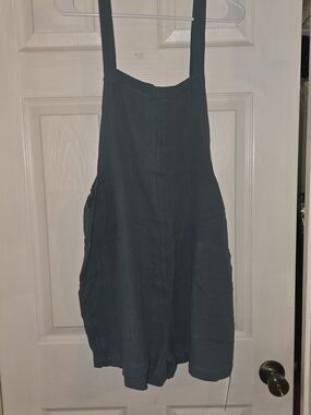 Cupshe Seafoam Green Pinafore Romper